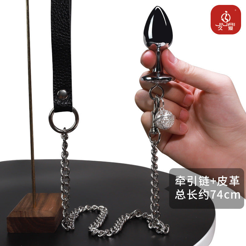 金属牵引肛塞 B126