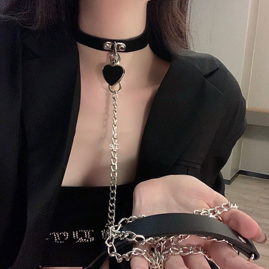 情趣sm爱心女仆牵引绳
