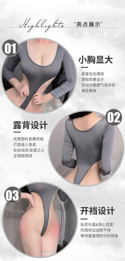 纯欲风深V连体衣 C24